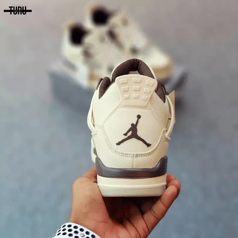 Air Jordan 4 Retro Medium Grey Cream Brown - Image 10