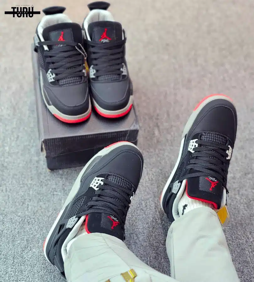 Air Jordan 4 Retro OG 'Bred' Black - Image 5