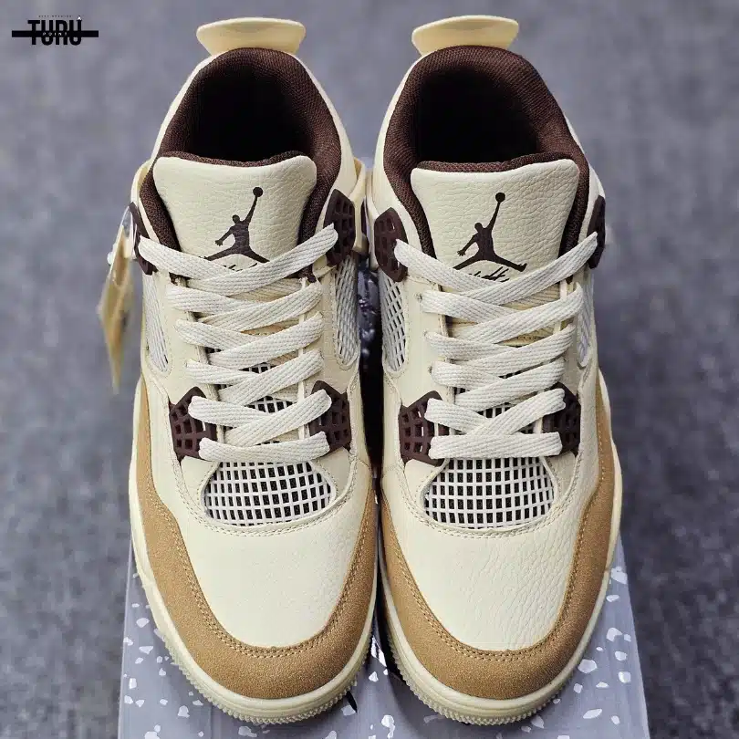 Air Jordan 4 Retro Medium Grey Cream Brown - Image 5